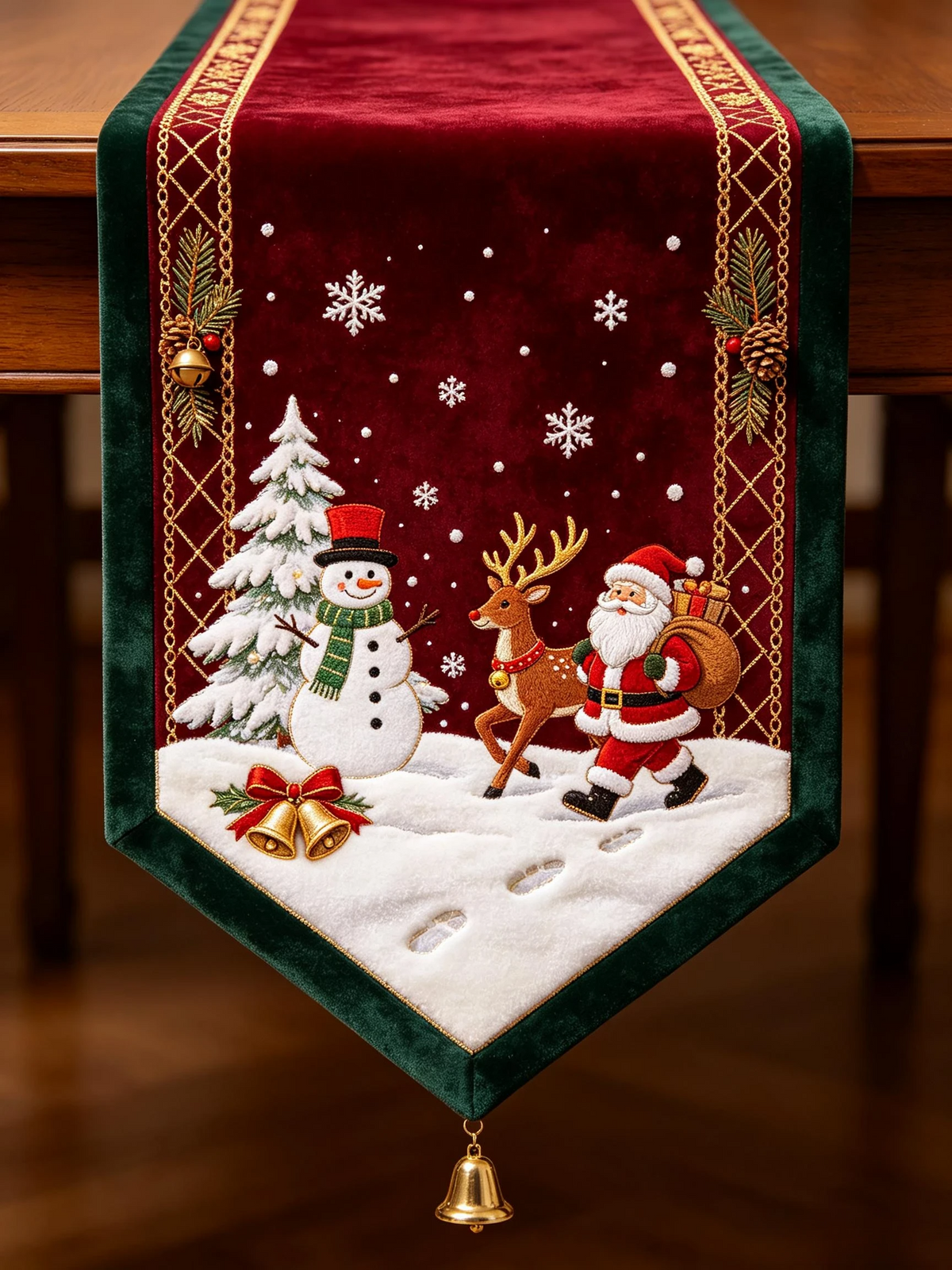 Chemin de Table de Noël – Une Table de Fêtes