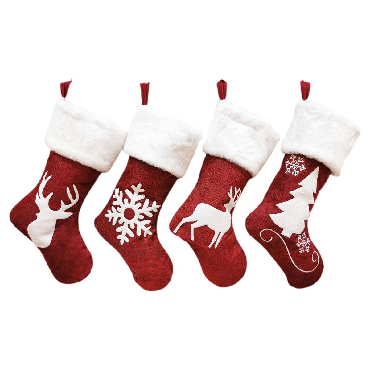 Chaussettes de Noël à Remplir (Lot de 4) – La Tradition