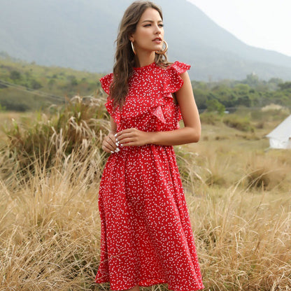Robe Longue Chiffon Fleurie