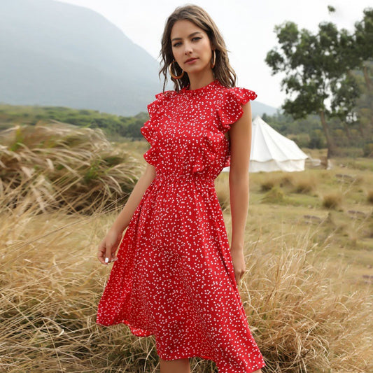 Robe Longue Chiffon Fleurie