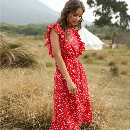 Robe Longue Chiffon Fleurie