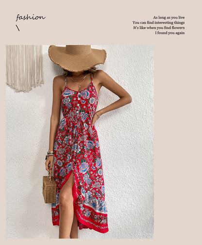 Robe Bretelles Femme — Imprimé Floral