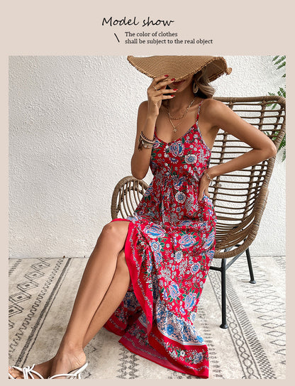 Robe Bretelles Femme — Imprimé Floral
