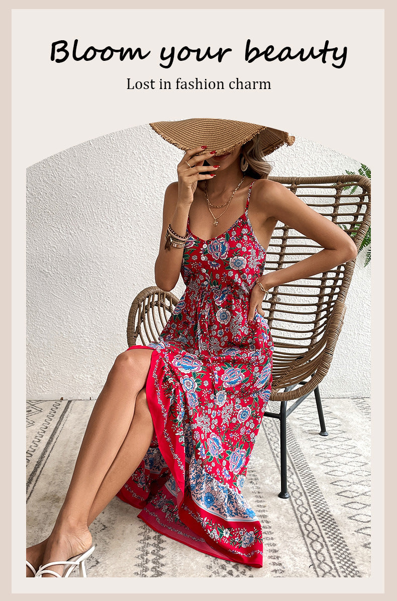 Robe Bretelles Femme — Imprimé Floral