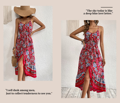 Robe Bretelles Femme — Imprimé Floral