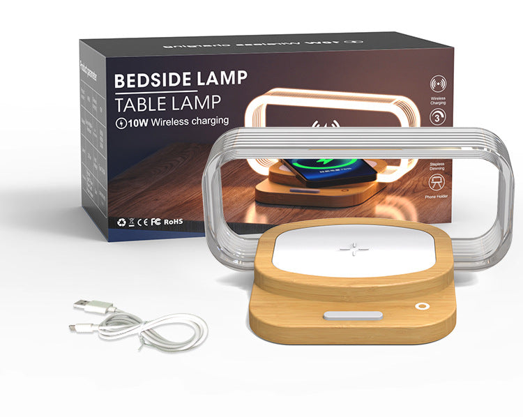 Lampe de Chevet avec Chargeur sans Fil – 2-en-1 Malin
