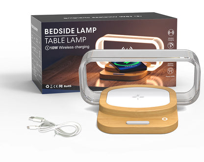 Lampe de Chevet avec Chargeur sans Fil – 2-en-1 Malin