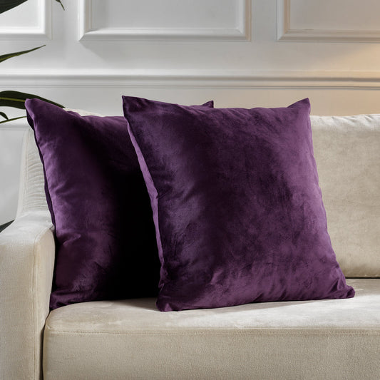 Housses de Coussin en Velours (Lot de 2) – Touche Cocooning