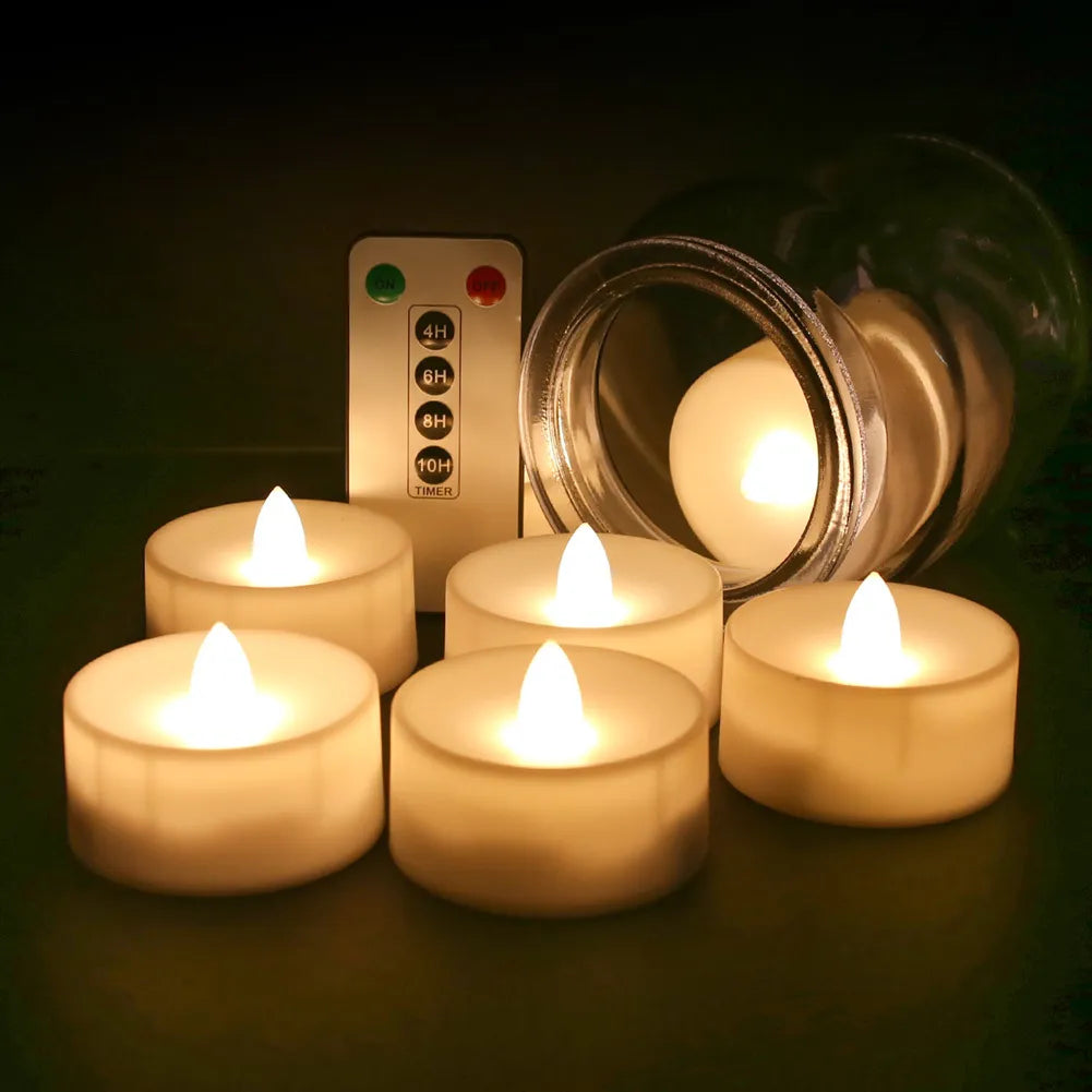 Bougies LED Sans Flamme avec Télécommande – Ambiance Cosy Sans Risque