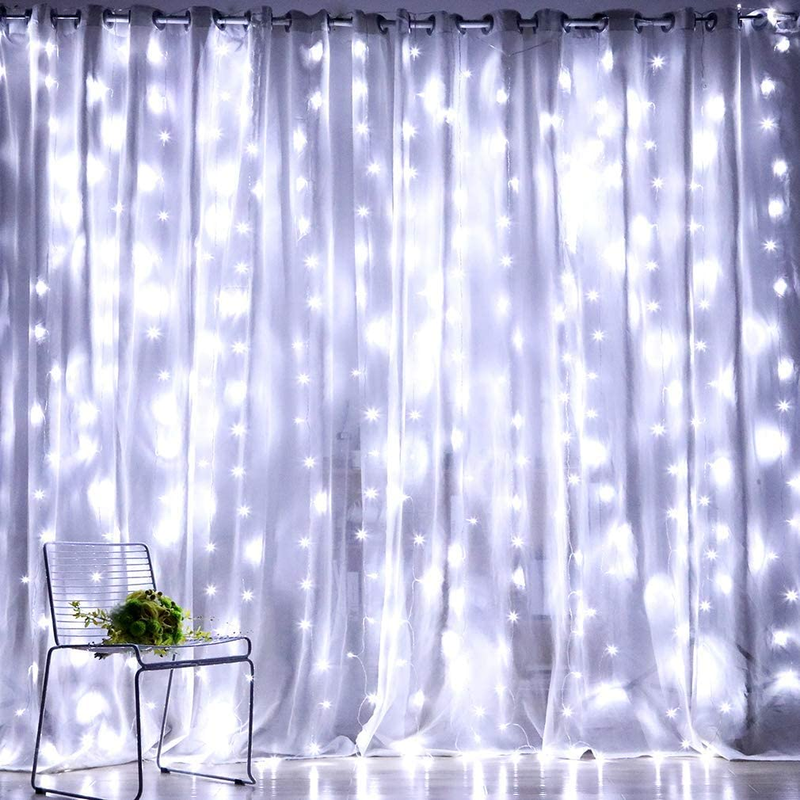 Guirlande Rideau LED de Noël avec Télécommande – Féerie Garantie