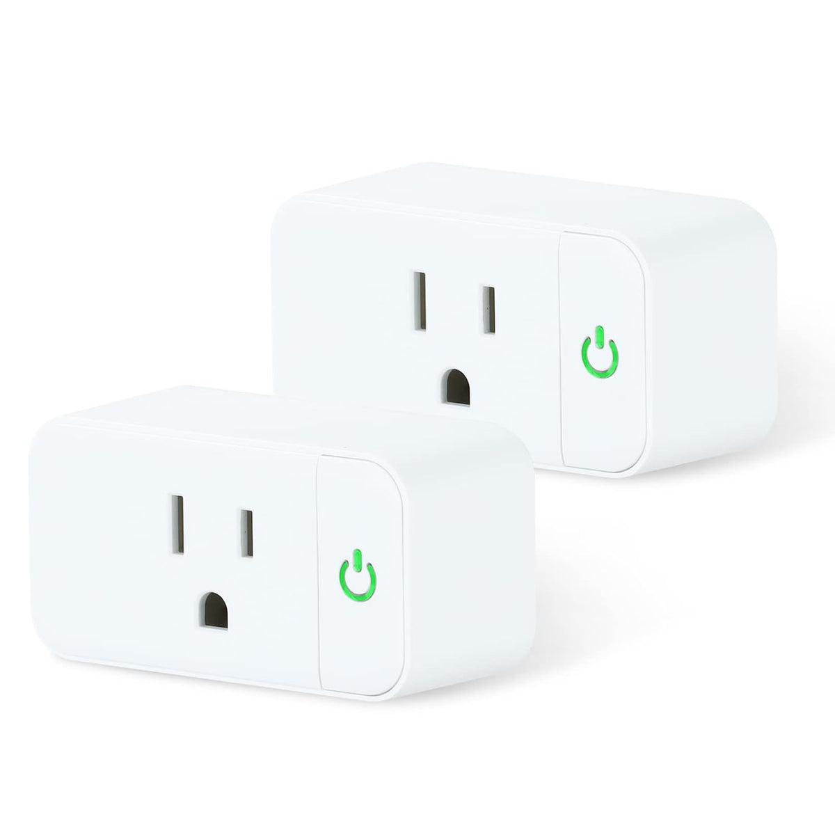 Prise Connectée WiFi (Lot de 2) – Pilotez Votre Maison à la Voix
