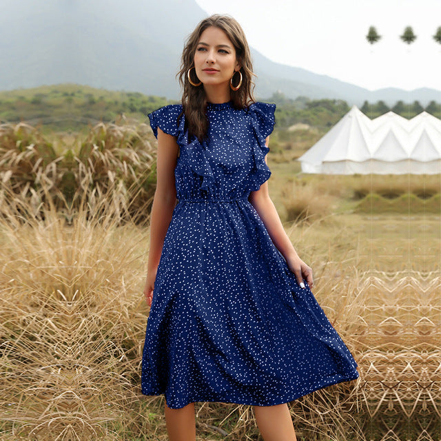 Robe Longue Chiffon Fleurie