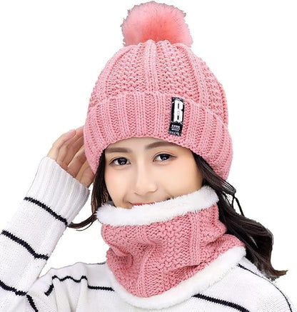 Ensemble Bonnet + Écharpe Tricotés – Le Duo Indispensable de l'Hiver