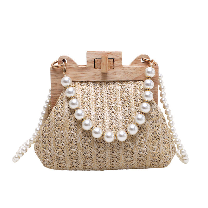 Sac Cabas Paille & Chaîne Doré