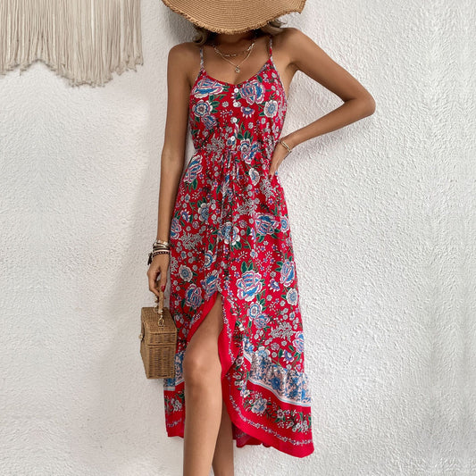 Robe Bretelles Femme — Imprimé Floral