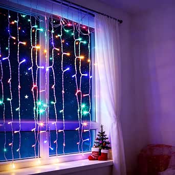 Guirlande Rideau LED de Noël avec Télécommande – Féerie Garantie