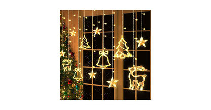Guirlande Rideau LED de Noël avec Télécommande – Féerie Garantie