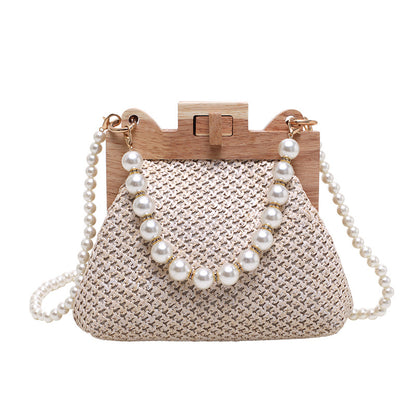 Sac Cabas Paille & Chaîne Doré