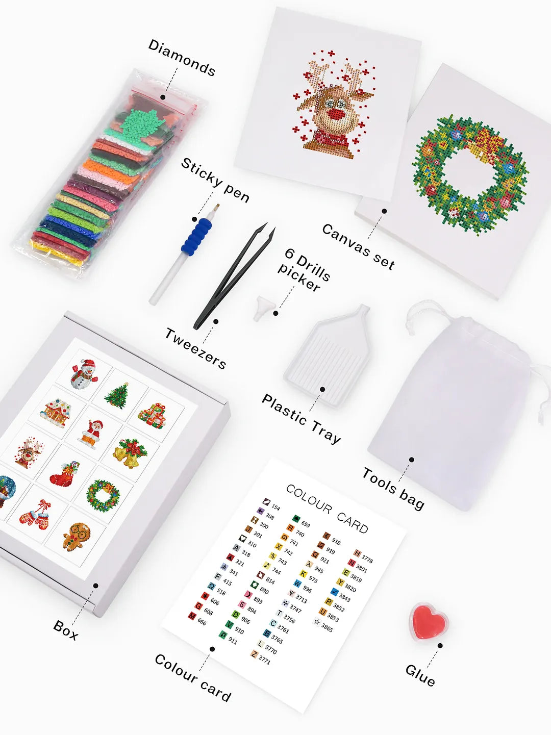 Kit Diamond Painting de Noël – Brodez de Lumière