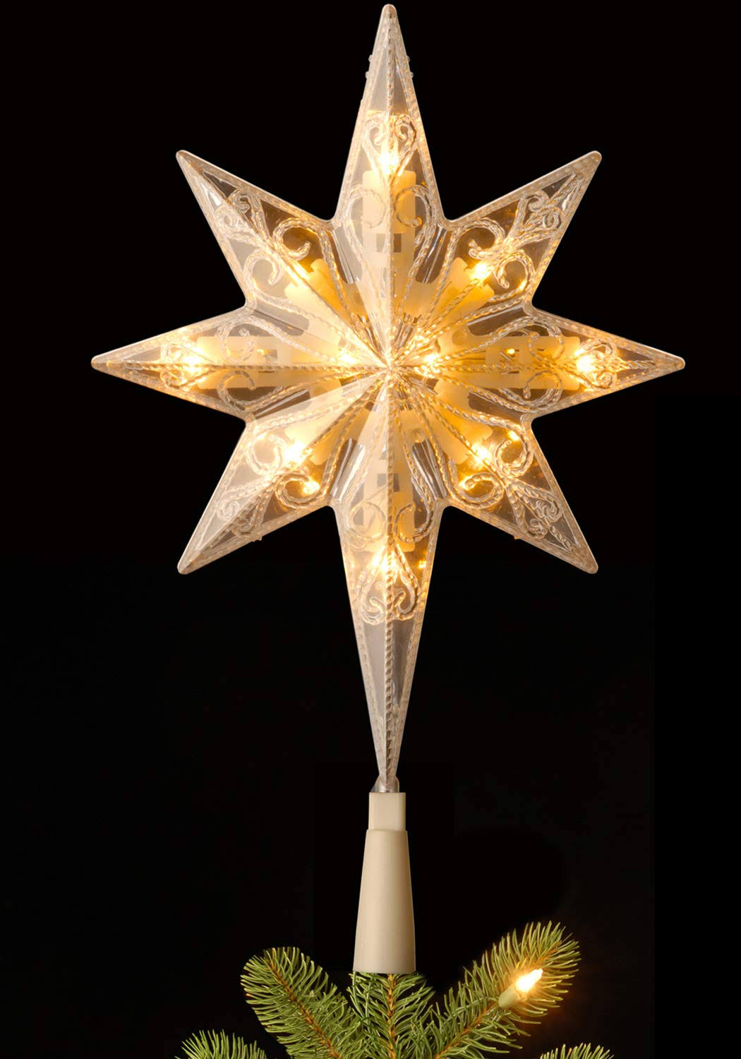 Étoile Lumineuse pour Cimier de Sapin – La Touche Finale