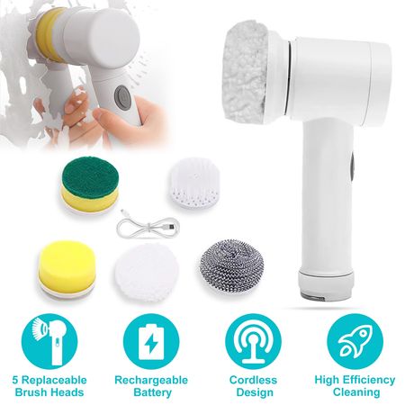 Brosse de Nettoyage Électrique Rotative – Fini de Frotter
