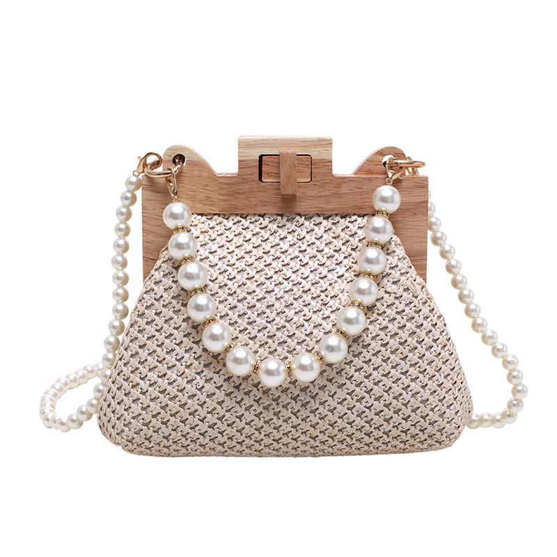Sac Cabas Paille & Chaîne Doré