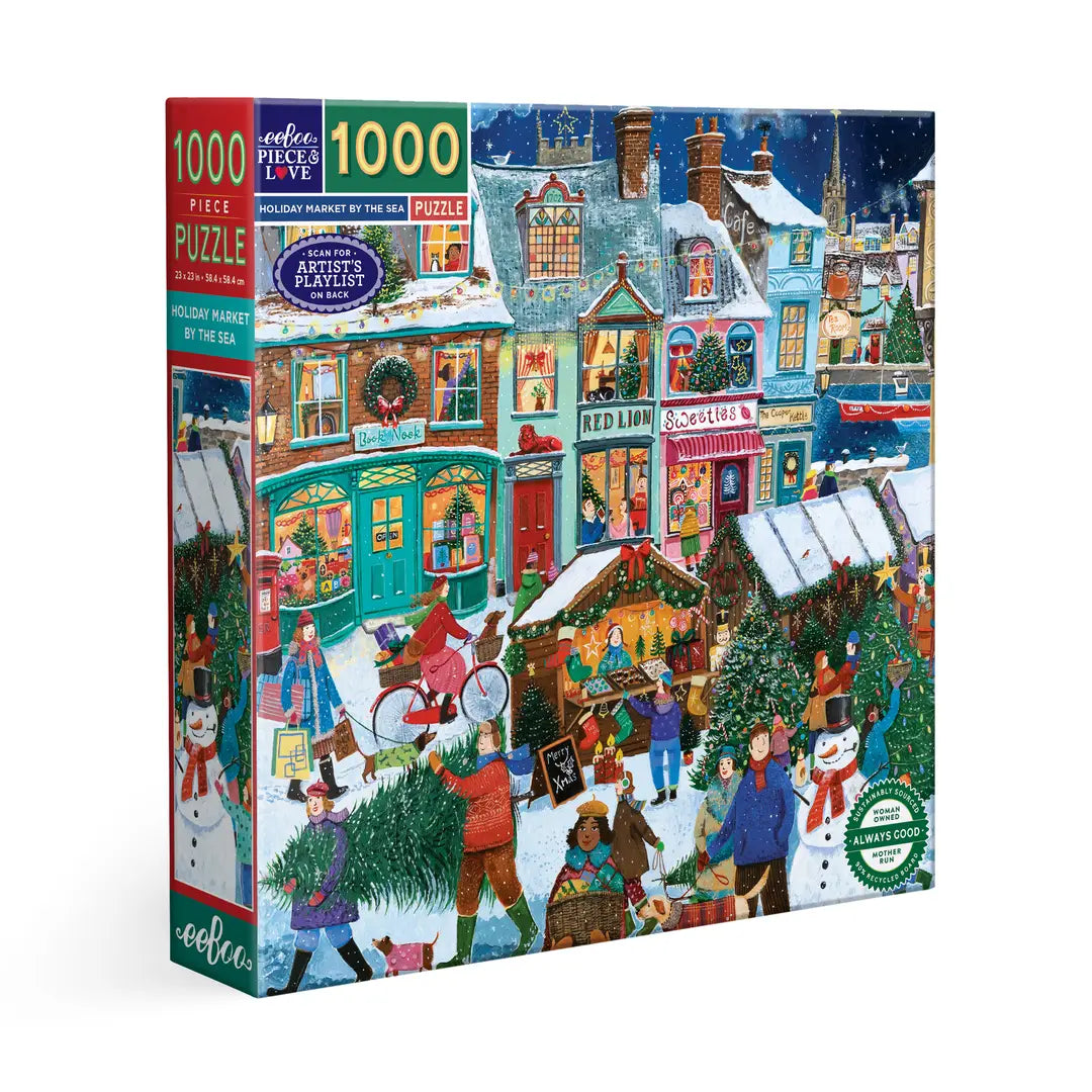Puzzle 1000 Pièces – Marché de Noël – Le Cadeau des Soirées d'Hiver