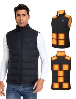 Veste Chauffante USB – Gilet Chauffant 3 Niveaux de Chaleur