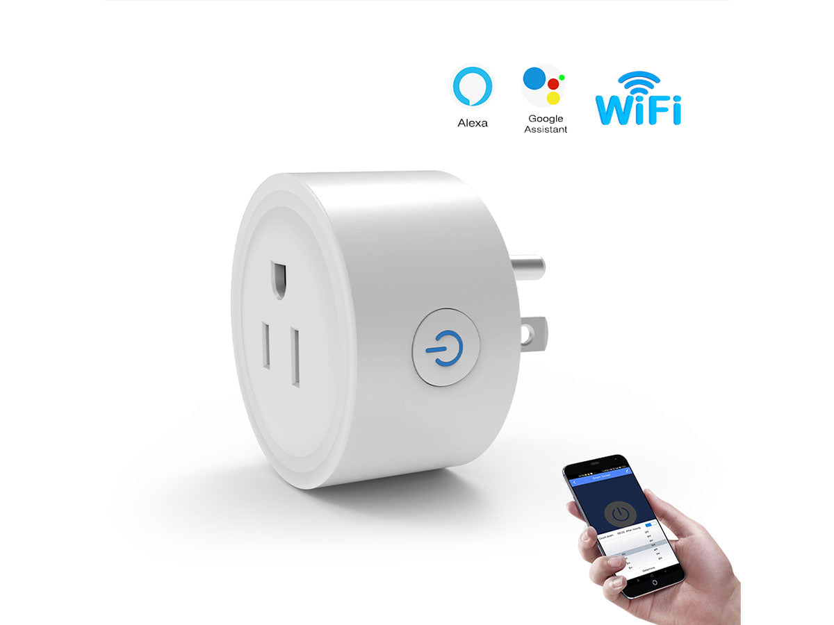 Prise Connectée WiFi (Lot de 2) – Pilotez Votre Maison à la Voix